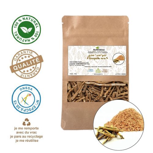 100g -TISANE DE RACINE D'ASHWAGANDHA