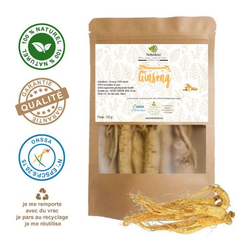 Ginseng Racine 100G -Performance Physique et Morale