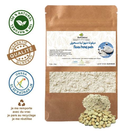 Mucuna Prurien Poudre 100g , Dopamine - Humeur - Libido