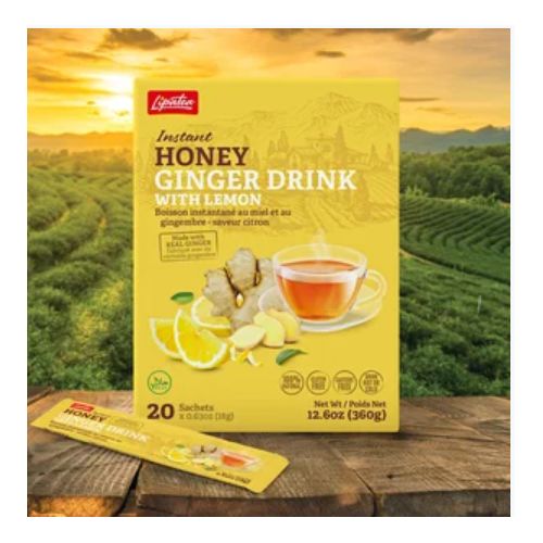 Boisson Instantanée ( Gingembre-miel-Citrons) 20 Sachets Soluble