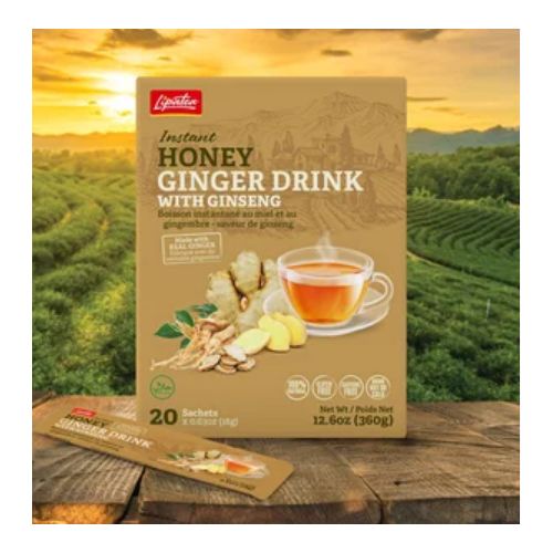 Boisson Instantanée (Gingembre - miel - Ginseng) 20 Sachets Soluble
