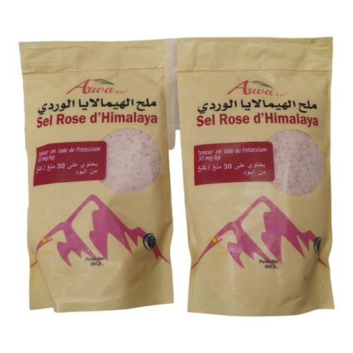 Sel Rose fin Himalaya 1kilo : 2x500g