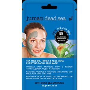 Masque Purifiant à la Boue de la Mer Morte avec Gel d'Aloe Vera, Miel et Huile d'Arbre à Thé