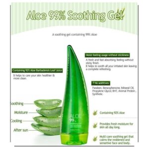 ALOE VERA 99% SOOTHING - Dommages Soleil- Brulure- Reparateur-