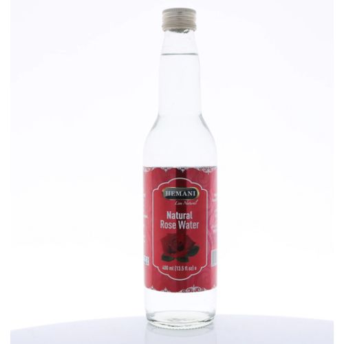 Eau de rose distillée Pure, Bouteille en Verre 400 ML