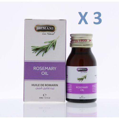 Set X3 Huile de romarin /bio et naturel / 30 ml