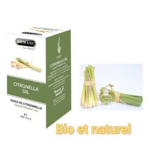 Huile de citronnelle naturelle , avantages et bienfaits pour le corps / 30 ml