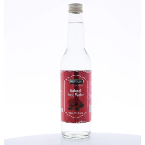 Eau de rose distillée Pure, Bouteille en Verre 400 ML