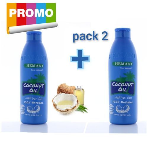 x 2 Huile de Coco cosmétiques, nourrissant et fortifiant pour les cheveux