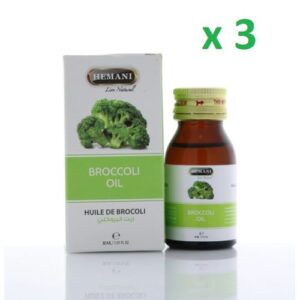 Pack de 3 Bouteille Huile de brocoli naturelle. 30 ml
