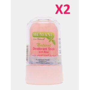 X 2 Déodorant Stick à la Rose et Alun Sans aluminium Chloride