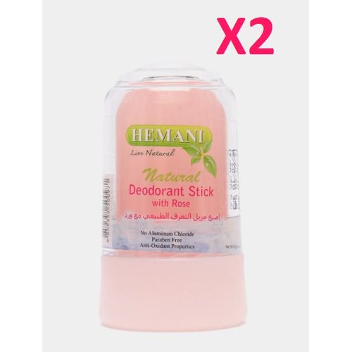 X 2 Déodorant Stick à la Rose et Alun Sans aluminium Chloride