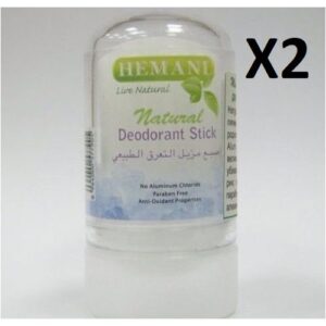 X2 Déodorant Stick Natural Alun Sans aluminium Chloride