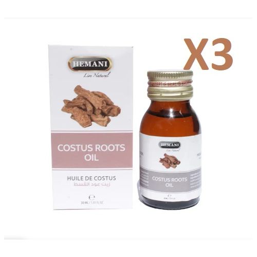 Huile de costus indien 30 ml x3