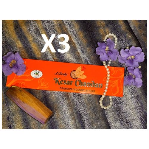 Oud Nad Saffran Santal Premium 20 Sticks ( Pack de 3 )