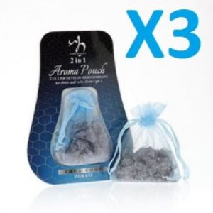 x3 Musk Désodorisant et Déodorant 2 en 1 Parfum Aqua et boisé
