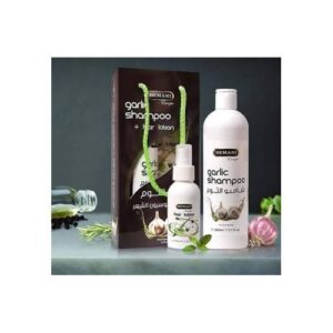 Shampoing à l'huile d'ail + lotion, pour la repousse des cheveux