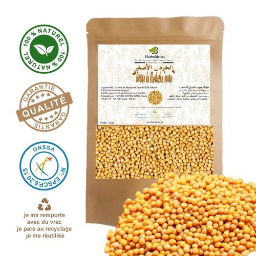Moutarde jaune en graines 200g