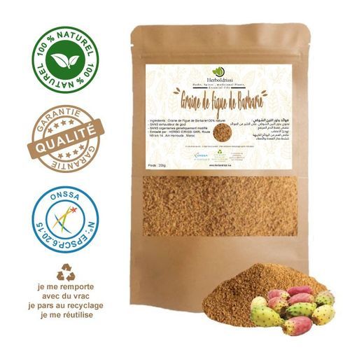 Graine de Figue de Barbarie 100g - Peau - Metabolisme- bien être