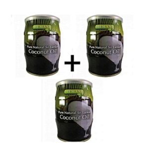 Pack 3 x Huile de coco Hemani efficace 400 ml