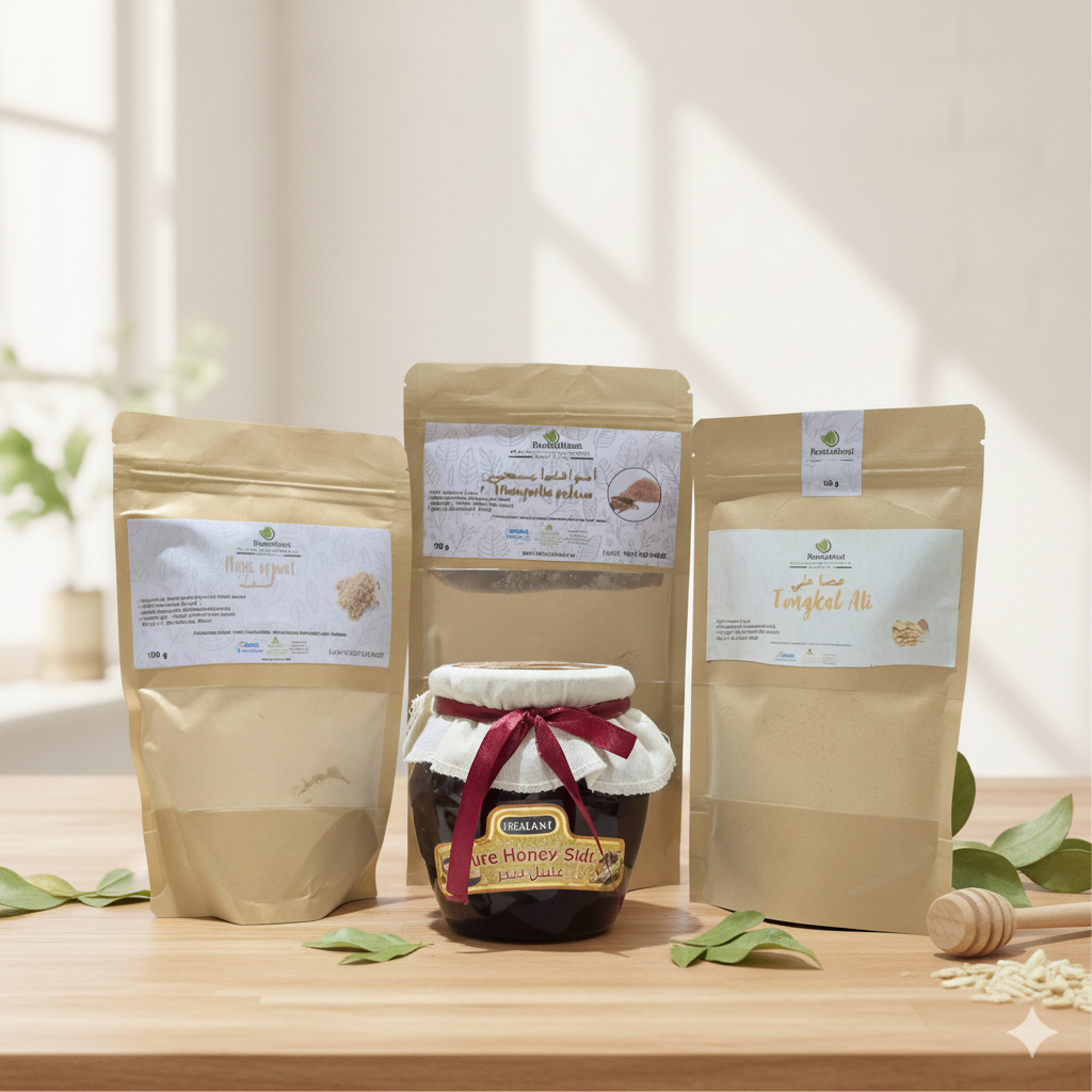 Pack Énergie : Miel Sidr Pakistan - Maca - Ashwagandha - Tongkat Ali
