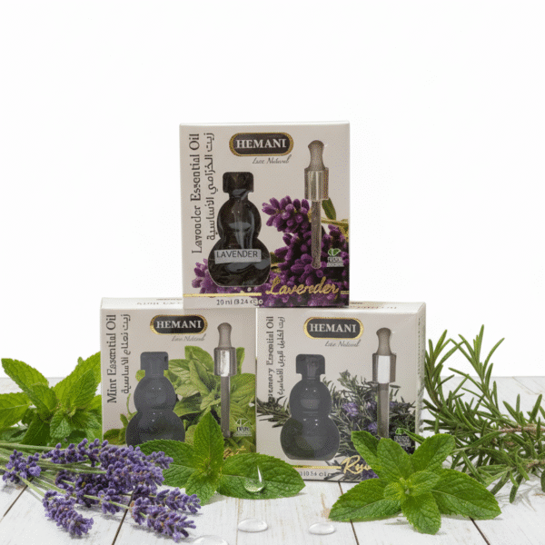 Pack Trio Huiles Essentielles Naturelles – Lavande, Romarin & Menthe – 3×10 ml