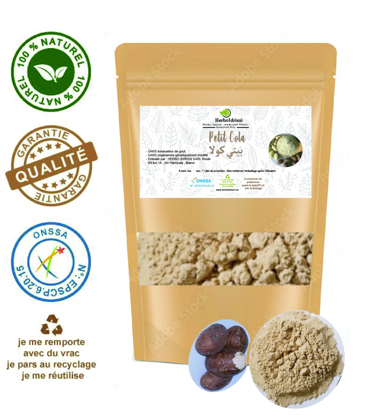 Petit Cola Africain 100g Tonifiant Naturel & Vitalité
