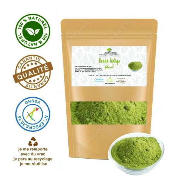 Indigo Poudre 200g Coloration capillaire végétale