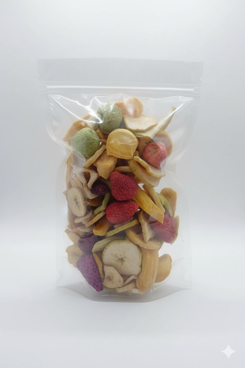 200g Mix de Fruits Lyophilisés Naturels – 100% Fruits – Sans Sucre Ajouté – Snack Sain & Croquant